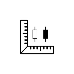 market analysis icon set, candlestick icon, chart icon vector sign symbol