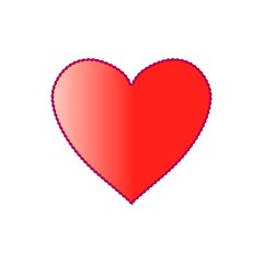 Heart decoration sign for card, shirt, poster