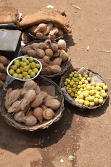 Fruits au marché en Inde du Sud