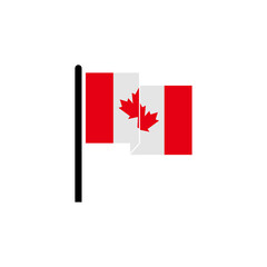 Fototapeta na wymiar Canada icon set flags vector symbol of country