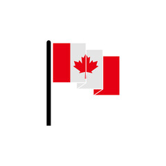 Fototapeta na wymiar Canada icon set flags vector symbol of country