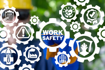 Industry concept of work safety compliance.