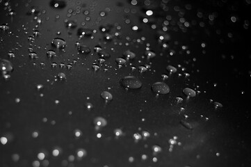 Silver sparkle glitter abstract bokeh background