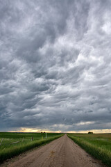 Obraz premium Prairie Storm Clouds Canada