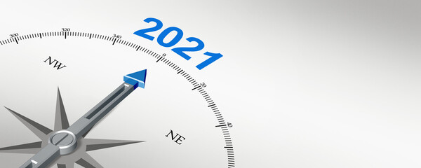 Happy New Year Background. Start in 2021. 3D illustration