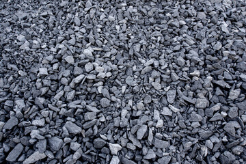 Natural black coals for background. Industrial coals. Energy on earth.
