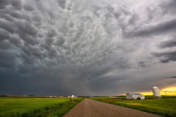 Fototapeta premium Prairie Storm Clouds Canada