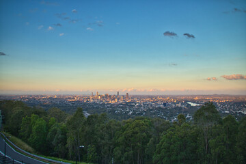 Brisbane Skyline at sunset