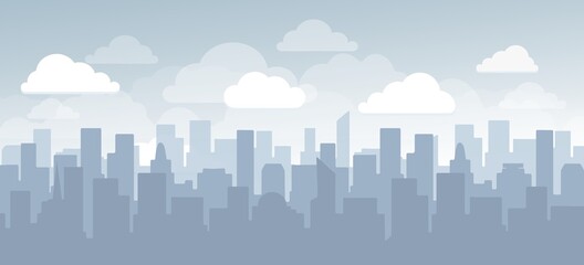 Flat cityscape simple design