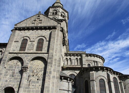 Basilica d'Orcival. Auvergne, France.
