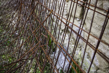 Protective rusty fence