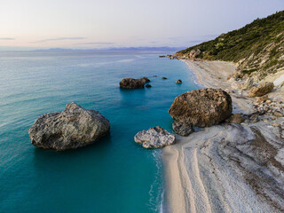 Leukada island in Greece.