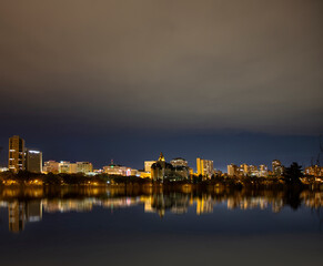 Obraz premium Night Photography Saskatoon