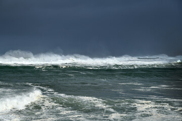sea ​​waves, marine storm, swell