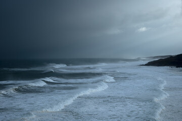 sea ​​waves, marine storm, swell