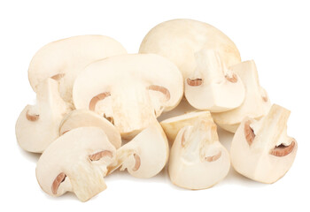Mushrooms isolated on white background