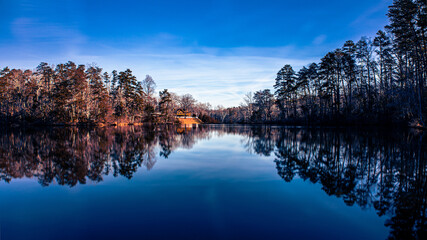 Lake at the Paris Mountain State Park, SC, USA