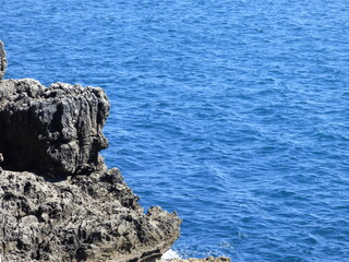 rocks and sea