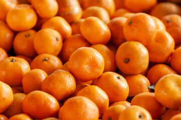 Tangerines fruit oranges background. market healthy fresh