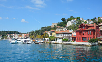 Obraz premium The waterfront of the Beykoz district on the Asian shore of Istanbul.