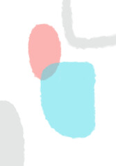 abstract spots on white background