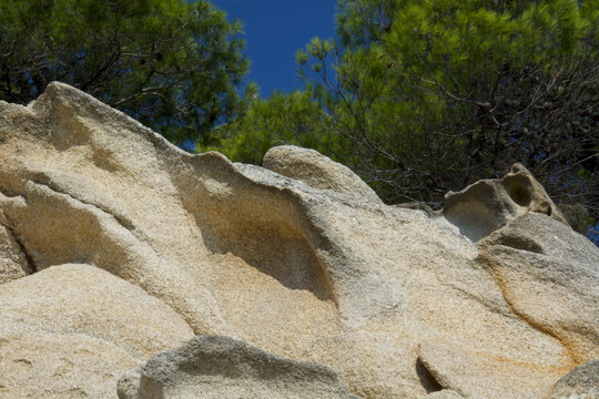 rocks and sky