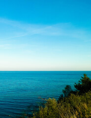 View from cliff on Baltic Sea.