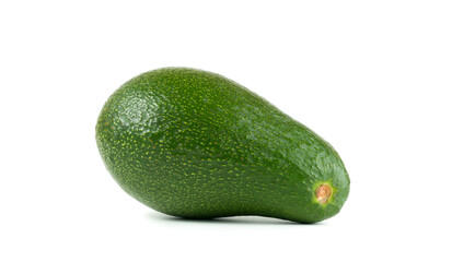 green Avocado On White Background