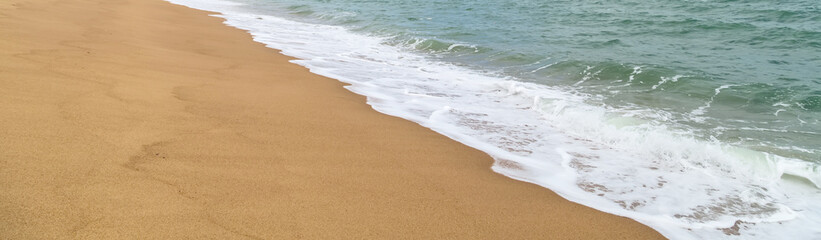 Fototapeta na wymiar sand footprint foot print beach footstep human walk.
