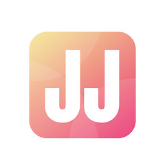 JJ Letter Logo Design With Simple style
