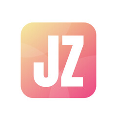 JZ Letter Logo Design With Simple style