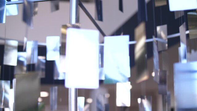 footage of shiny silver background