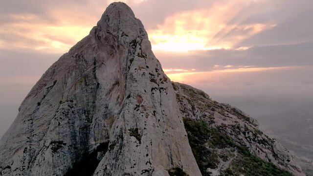 Drone Flight over Pe&ntilde;a de Bernal, Quer&eacute;taro, M&eacute;xico