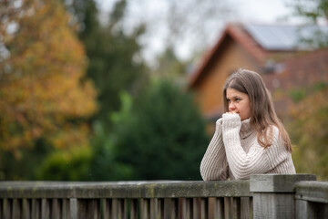 woman on the bridge