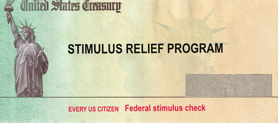 U.S. Federal stimulus package Coronavirus COVID-19 on global pandemic lockdown financial relief package government