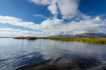 Empty Titicaca Lake