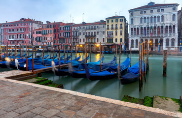 Fototapeta premium Venice. Old houses over the canal.