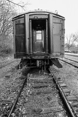 Fototapeta na wymiar Vintage railway train car