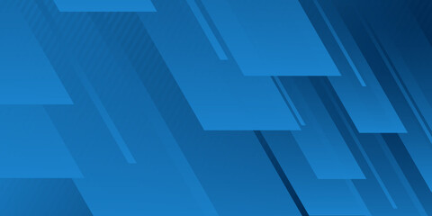 Fototapeta na wymiar Modern blue abstract tech background with geometric shape and lines