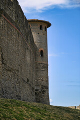 Fototapeta na wymiar Tower of the Fortress of Carcassone