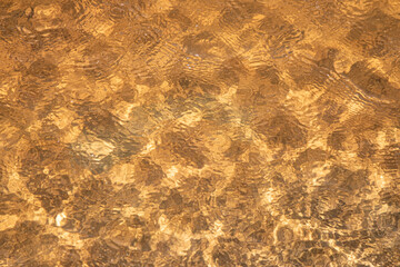 detail of hot water source with lime deposit