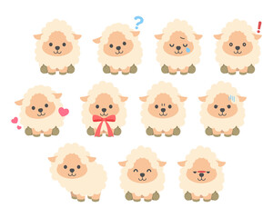 羊イラスト素材 : Sheep illustration material