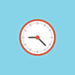 Clock icon. Vector illustration.