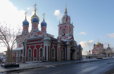 Fototapeta na wymiar Orthodox cathedral in Moscow