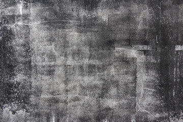 テクスチャー　墨で汚れたようなモルタルの壁　texture of old dirty wall  - obrazy, fototapety, plakaty