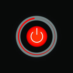 On Off Push style power buttons, The Off buttons are enclosed in red icon