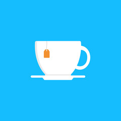 Cup of tea. Vector illustration.
