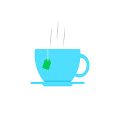 Cup of tea. Vector illustration.