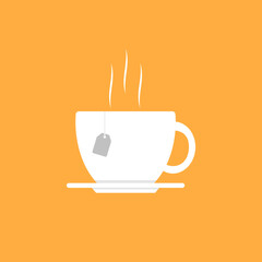 Cup of tea. Vector illustration.