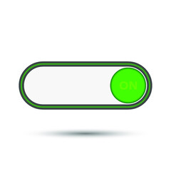 On Off Push style power buttons, The Off buttons are enclosed in red, The On buttons are enclosed in green with white background.